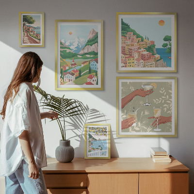 Modernes wandbilder-set Reizvolle Landschaften zum Entspannen