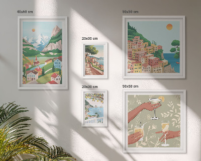 Modernes wandbilder-set Reizvolle Landschaften zum Entspannen