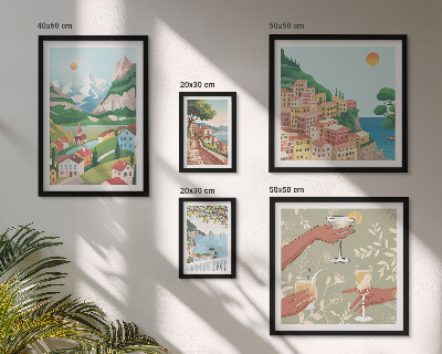Modernes wandbilder-set Reizvolle Landschaften zum Entspannen
