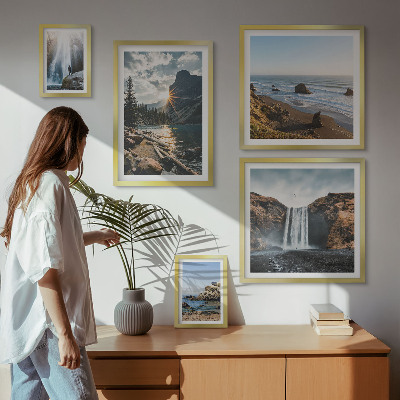 Bildergalerie-set für die wand Landschaften, Wasserfälle, Strände