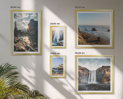 Bildergalerie-set für die wand Landschaften, Wasserfälle, Strände