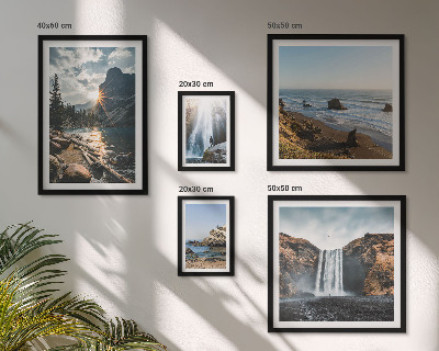 Bildergalerie-set für die wand Landschaften, Wasserfälle, Strände