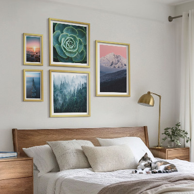 Modernes wandbilder-set Landschaften Berge Meer Boho