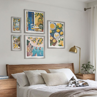 Bilderset fürs sofa Zitronenfrische, Boho-Sommer
