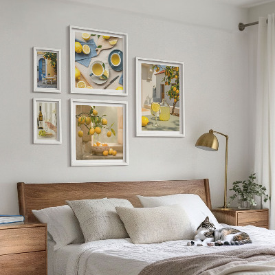Bildergalerie-set für die wand Rustikale Zitronen für die Küche