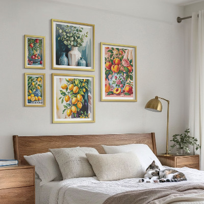 Bilderset fürs sofa Fruchtig-florale Kompositionen