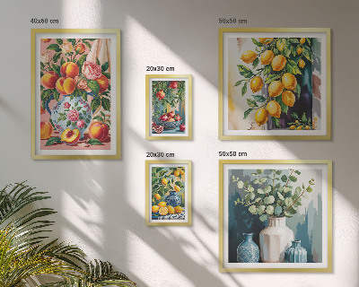 Bilderset fürs sofa Fruchtig-florale Kompositionen