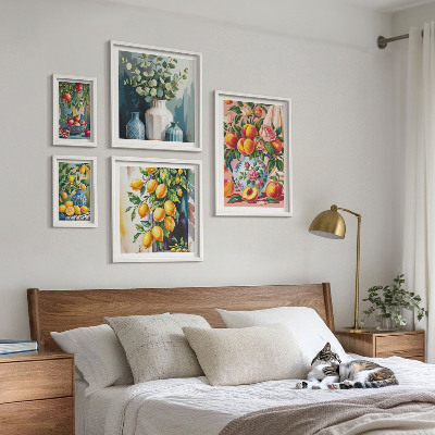 Bilderset fürs sofa Fruchtig-florale Kompositionen