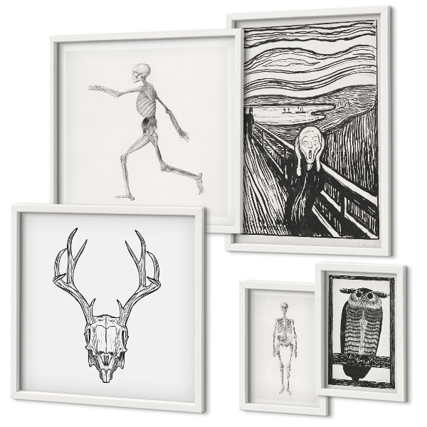 Bildergalerie-set für die wand Surrealistische Kunst Natur Mensch