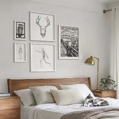 Bildergalerie-Set für die Wand surrealistische Kunst mit Natur und Mensch Motiven