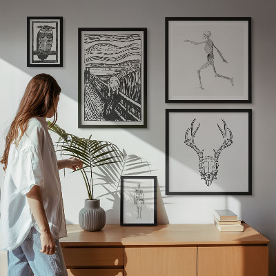 Bildergalerie-set für die wand Surrealistische Kunst Natur Mensch
