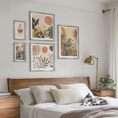 Modernes wandbilder-set Abstrakte Boho-Pflanzenmotive