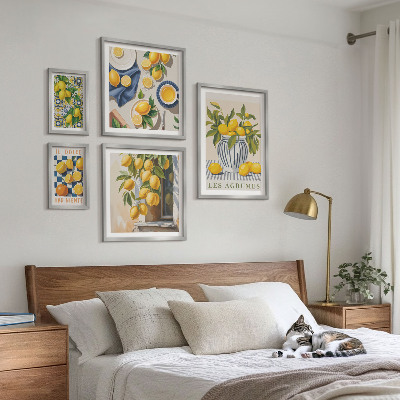 Bildergalerie-set für die wand Dekorationen aus der Provence mit Zitrusfrüchten