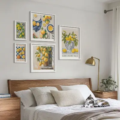 Bildergalerie-Set für die Wand mit provenzalischen Zitrusfrüchten