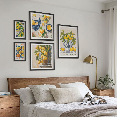Bildergalerie-set für die wand Dekorationen aus der Provence mit Zitrusfrüchten
