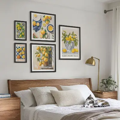 Bildergalerie-Set für die Wand mit provenzalischen Zitrusfrüchten