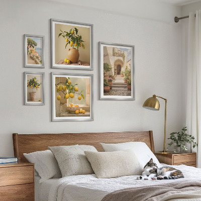 Modernes wandbilder-set Stilvolle Zitrusdekorationen