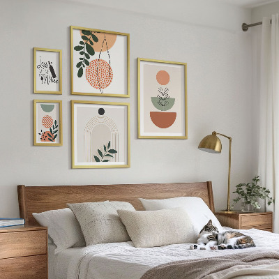 Modernes wandbilder-set Stilvolle Pflanzendekorationen