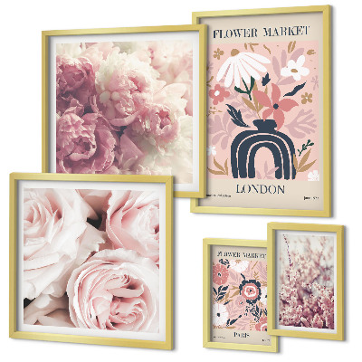 Bildergalerie-set für die wand Florale Boho-Dekorationen