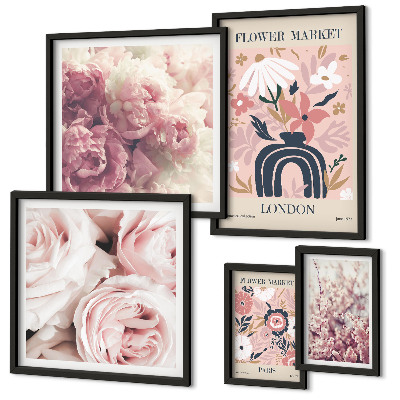 Bildergalerie-set für die wand Florale Boho-Dekorationen