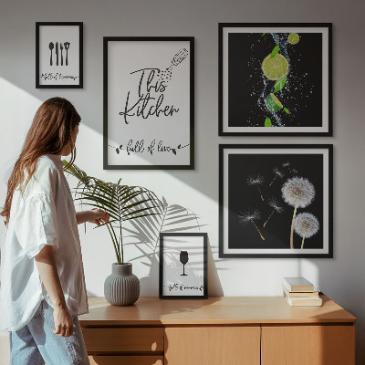 Bildergalerie-set für die wand Kücheninspirationen mit Liebe