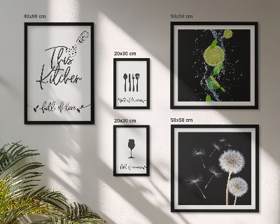 Bildergalerie-set für die wand Kücheninspirationen mit Liebe