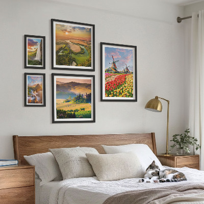 Bilderset fürs sofa Naturlandschaften, Wasserfälle, Windmühlen