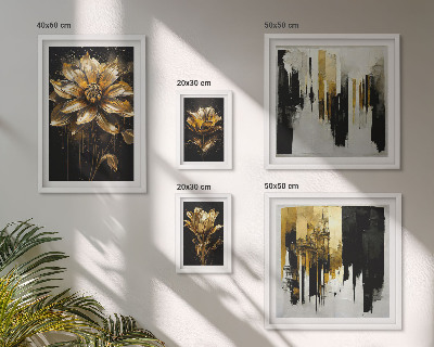 Modernes wandbilder-set Blumenmotive, Eleganz, Modernität