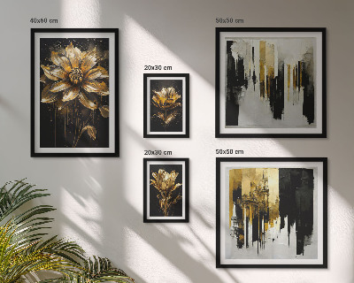 Modernes wandbilder-set Blumenmotive, Eleganz, Modernität