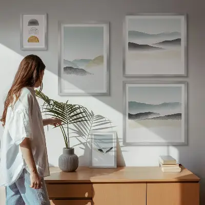 Bildergalerie-Set für die Wand mit abstrakten Naturlandschaften