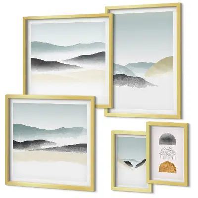 Bildergalerie-Set für die Wand mit abstrakten Naturlandschaften
