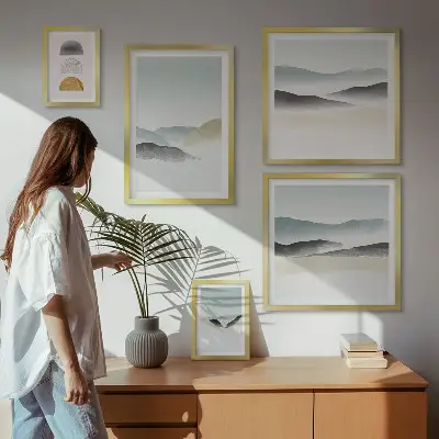 Bildergalerie-Set für die Wand mit abstrakten Naturlandschaften