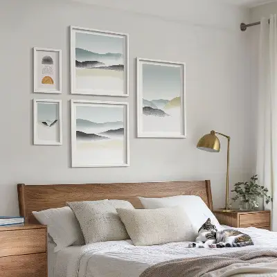 Bildergalerie-Set für die Wand mit abstrakten Naturlandschaften