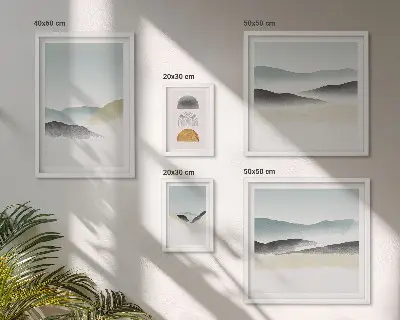 Bildergalerie-Set für die Wand mit abstrakten Naturlandschaften