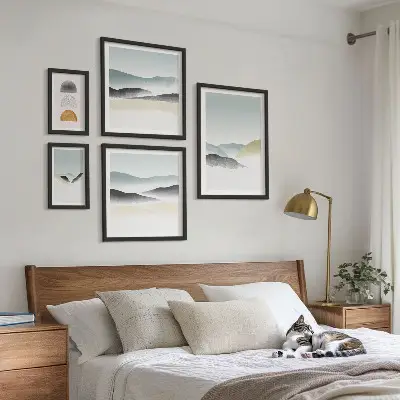 Bildergalerie-Set für die Wand mit abstrakten Naturlandschaften