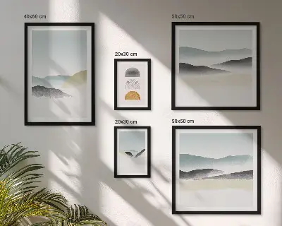 Bildergalerie-Set für die Wand mit abstrakten Naturlandschaften