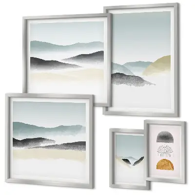 Bildergalerie-Set für die Wand mit abstrakten Naturlandschaften