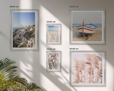 Bildergalerie-set für die wand Landschaften, Strände, weiße Gebäude