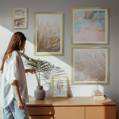 Modernes wandbilder-set Natürliche Boho-Ethno-Landschaften