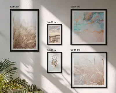 Modernes Wandbilder-Set mit natürlichen Boho-Ethno-Landschaften