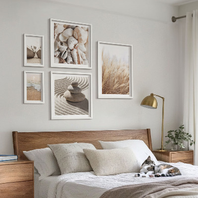 Bilderset fürs sofa Muscheln und Sand vom Meer