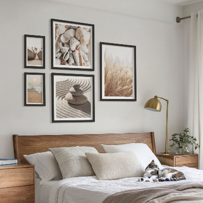 Bilderset fürs sofa Muscheln und Sand vom Meer