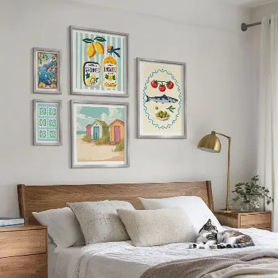 Wandbilder-Set Aromen der mediterranen Küche modernes Design