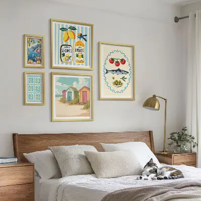 Wandbilder-Set Aromen der mediterranen Küche modernes Design