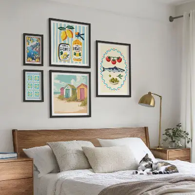 Wandbilder-Set Aromen der mediterranen Küche modernes Design