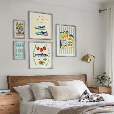 Bildergalerie-Set für die Wand Motiv Italienische Küche mit Zitrusfrüchten