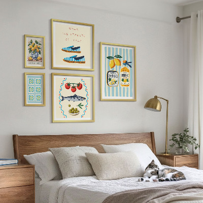 Bildergalerie-set für die wand Italienische Küche, Zitrusfrüchte