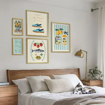 Bildergalerie-Set für die Wand Motiv Italienische Küche mit Zitrusfrüchten