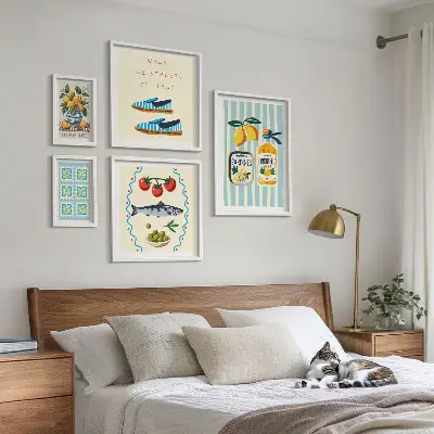 Bildergalerie-Set für die Wand Motiv Italienische Küche mit Zitrusfrüchten
