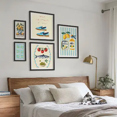 Bildergalerie-Set für die Wand Motiv Italienische Küche mit Zitrusfrüchten